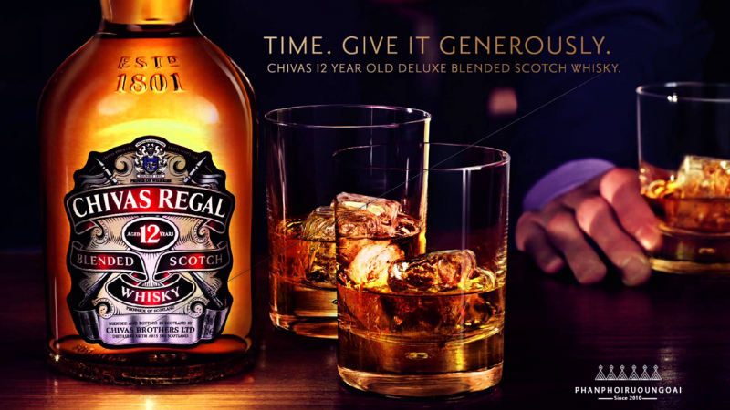 Rượu chivas Regal 12 năm tuổi tuyệt vời khi uống lạnh 