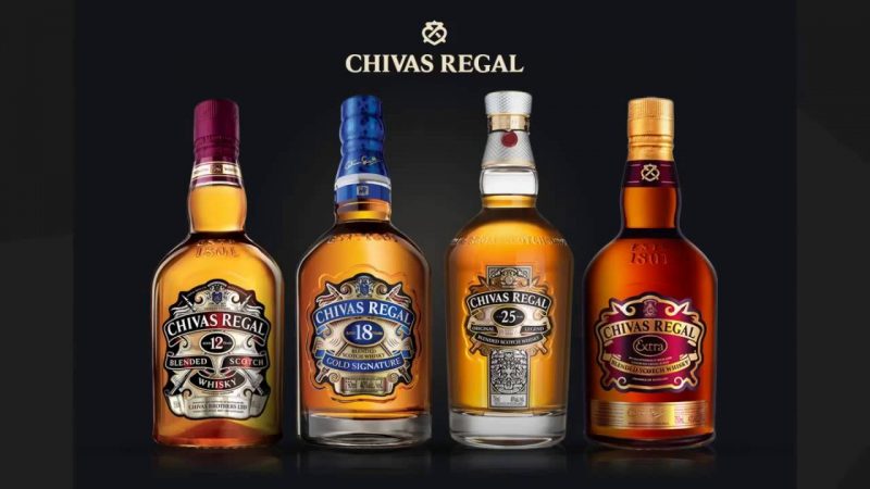 Bộ sưu tập các loại rượu Chivas Regal 