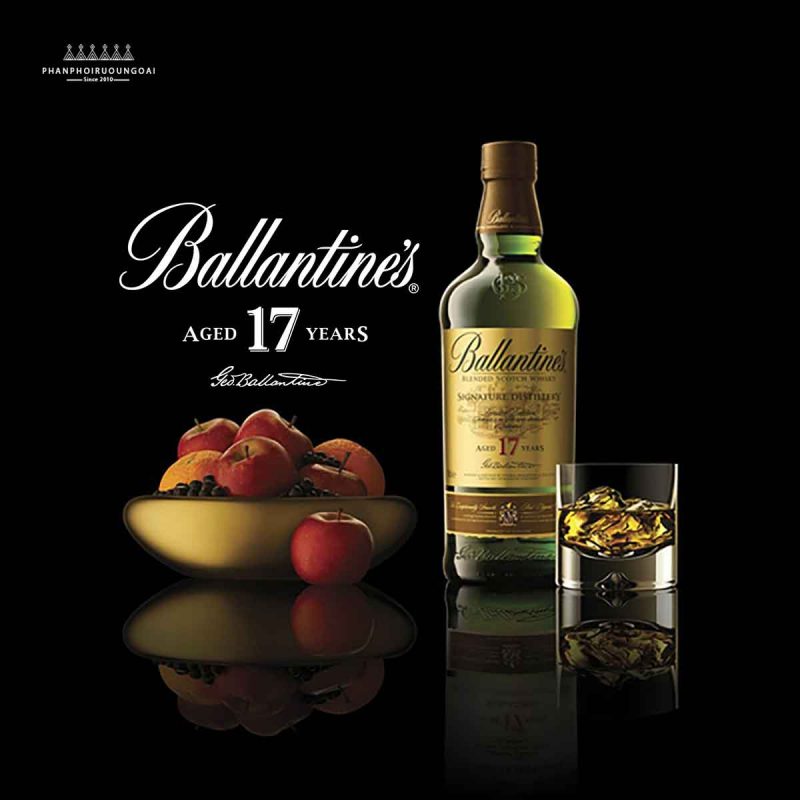 Rượu Ballantine's 17 năm tuổi đậm vị vanilla và gỗ sồi 