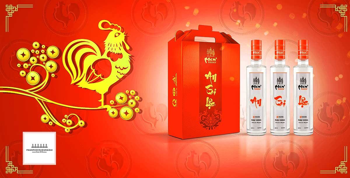 Hình ảnh rượu Vodka Men An Tài Lộc 2018 