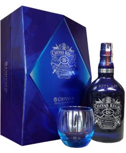 hộp quà của rượu chivas 18 blue signature