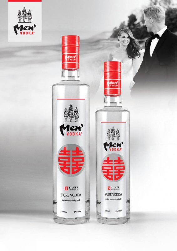 Poster rượu vodka men hỷ 