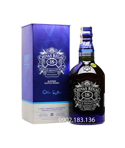 Rượu Chivas 18 Blue Signature dành tặng cho thị trường Việt Nam 