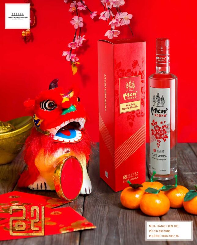 Rượu Vodka Men tết 2021 cho biếu tặng gia đình và đồng nghiệp 