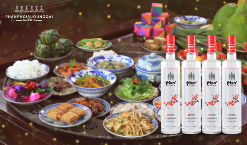 Rượu Vodka Men tét và sự kết hợp với các món ăn 