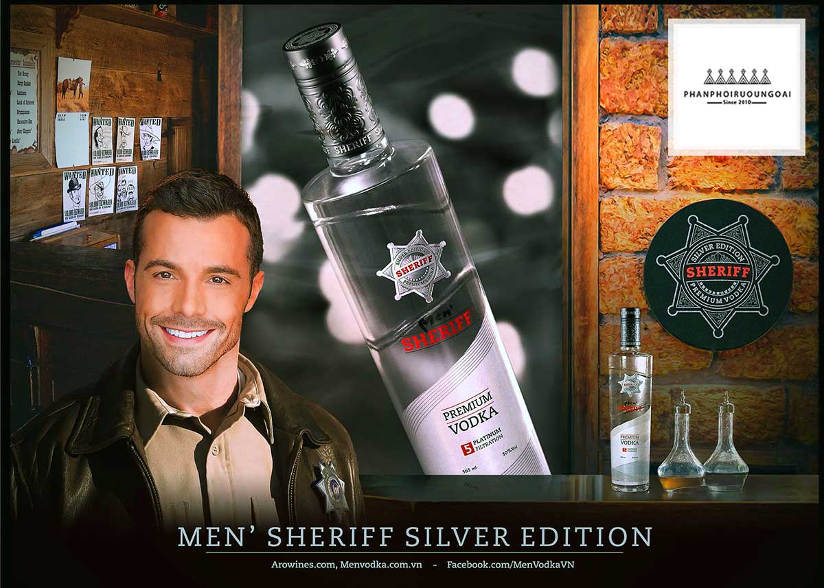Hình ảnh quảng cáo Vodka Men Sheriff