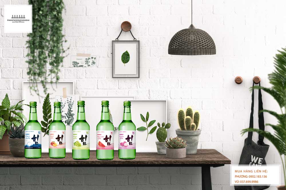 Các dòng sản phẩm rượu Soju HIM của công ty Vodka Cá Sấu 