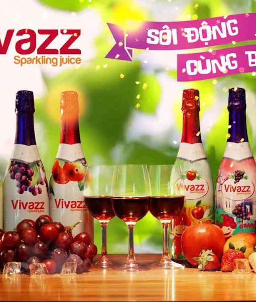 Nước ép trái cây Vivazz , một sản phẩm của Vang Đà Lạt