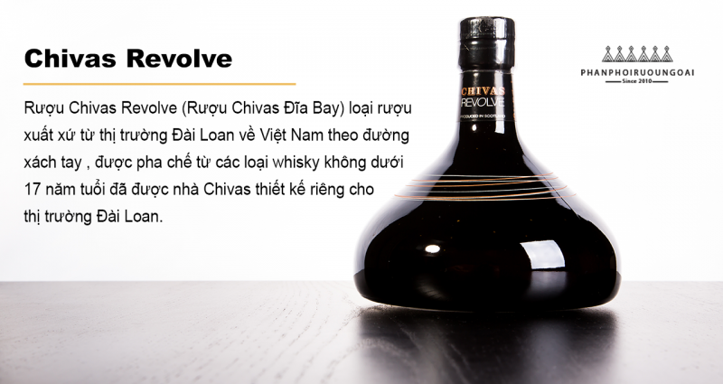 Rượu chivas đĩa - Chivas Revolve được thiết kế dành riêng cho thị trường Đài Loan 