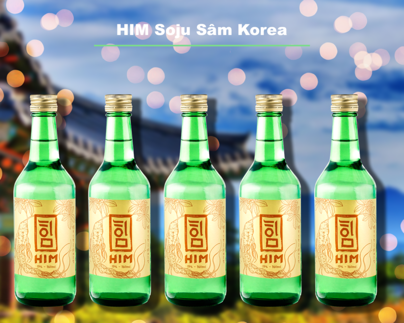 Rượu Him Soju Sâm rượu ngon hàn quốc 