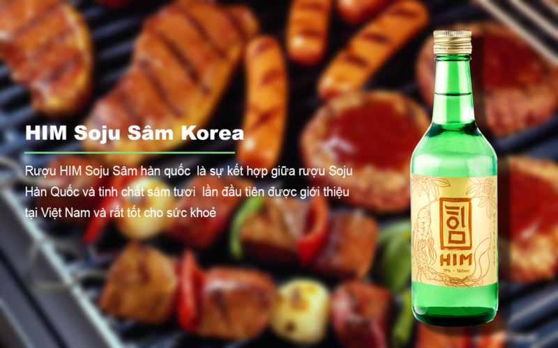 Rượu HIM Soju Sâm Hàn Quốc 