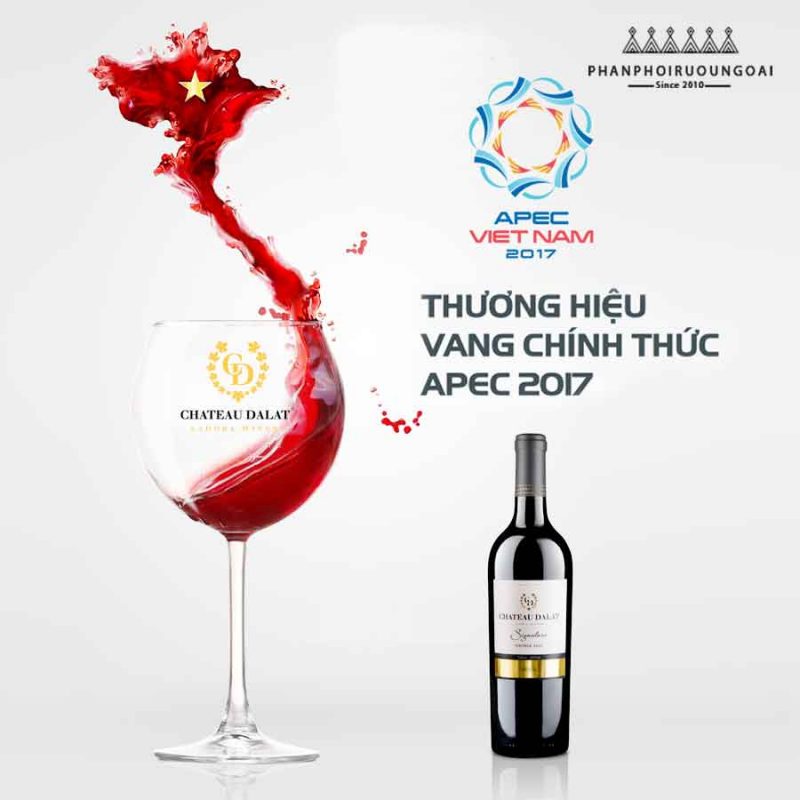 Rượu vang Chateau Dalat rượu vang chính thức tại APEC 2017