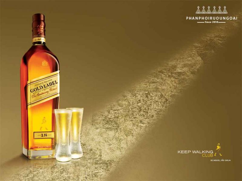 Biểu hiện của sự giàu sang và phú quý với Johnnie Walker Gold Label 