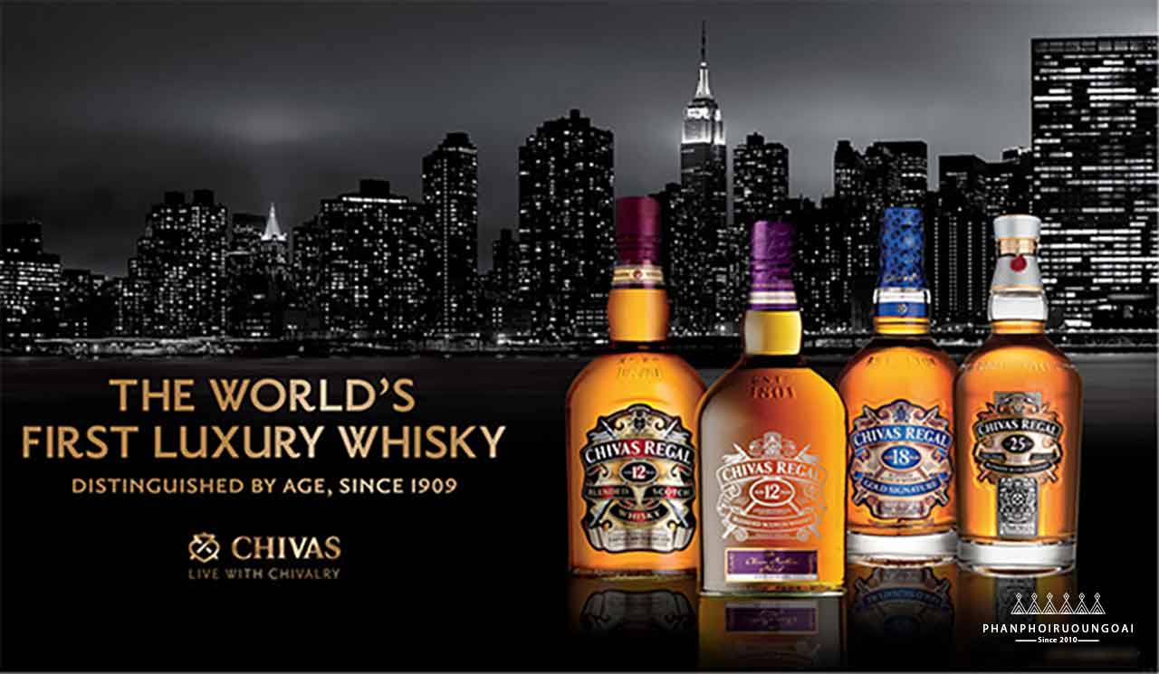 Rượu Chivas được xem như một loại whisky sang trọng trong nhiều năm