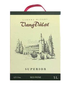 Rượu vang đà lạt Superior red wine 3 lít