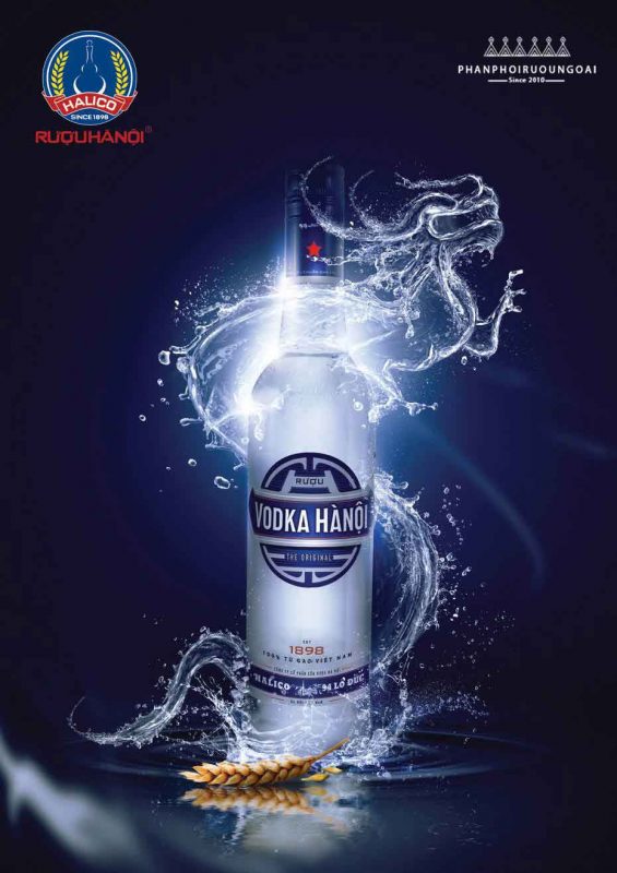 Banner quảng cáo rượu Vodka Hà Nội
