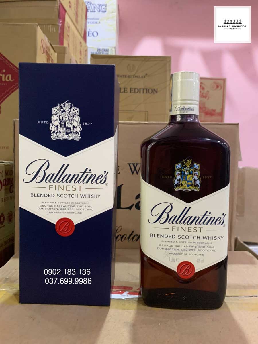 Rượu Ballantine's Finest 1 Lít tại kho của Rượu Song Long Ảnh thực tế của rượu Ballantine's Finest 1 Lít tại kho của Rượu Song Long