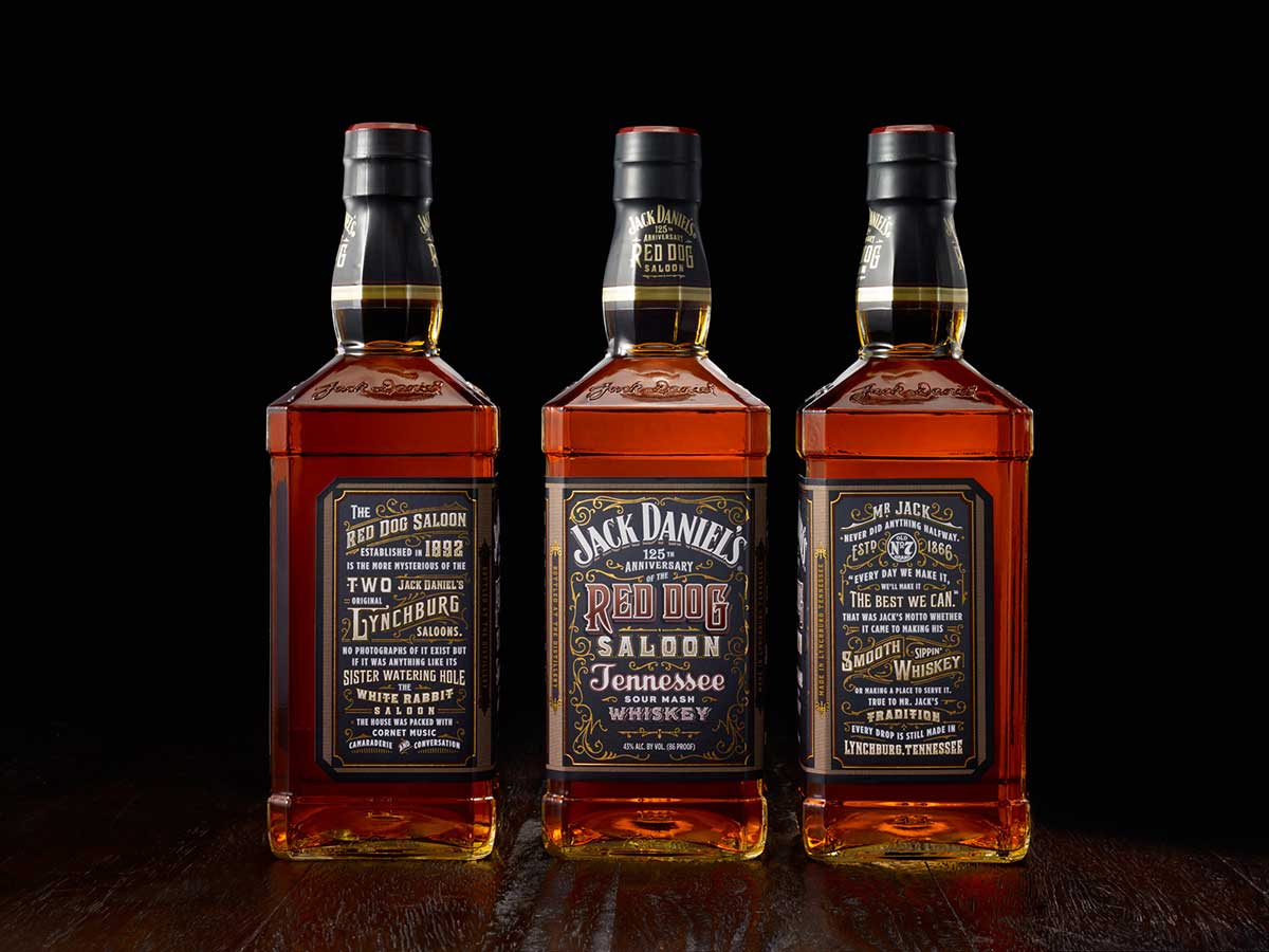 Hình ảnh chai rượu Jack Daniel Red Dog Saloon 