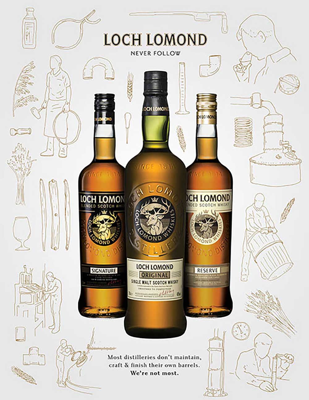 Các loại rượu Loch Lomond Whisky 