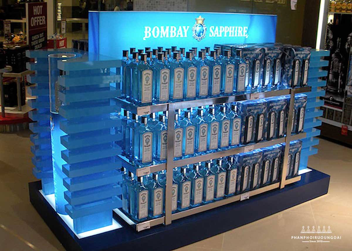 Gian hàng rượu Bombay Sapphire Gian hàng rượu Bombay Sapphire