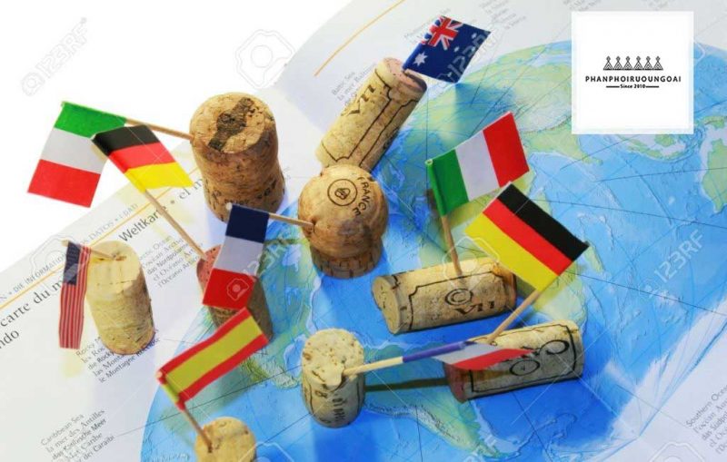 Bản đồ các quốc gia trồng giống nho Carménère Bản đồ các quốc gia trồng giống nho Carménère