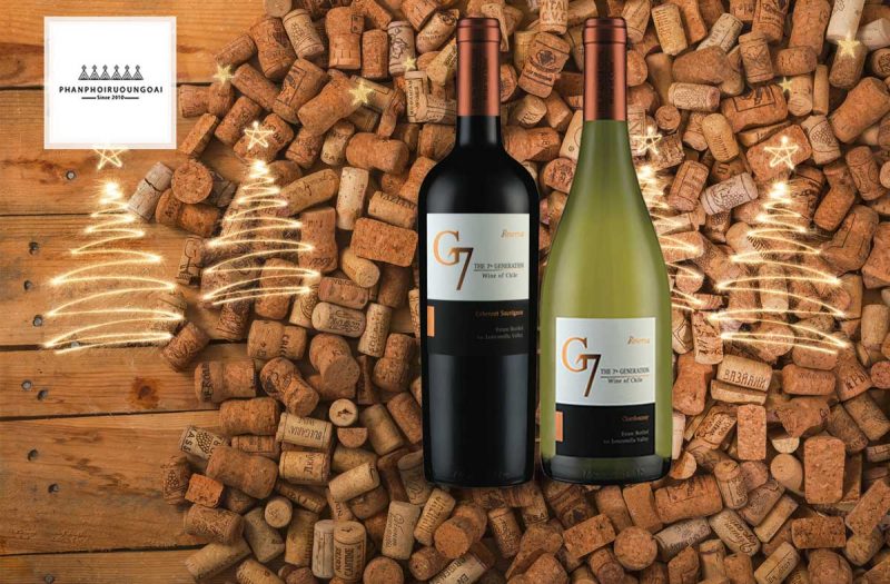 Rượu vang G7 Generation Reserva Chardonnay và nút chai 