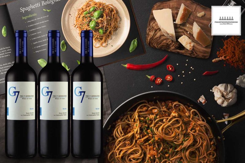 Rượu vang G7 Merlot và bữa ăn 