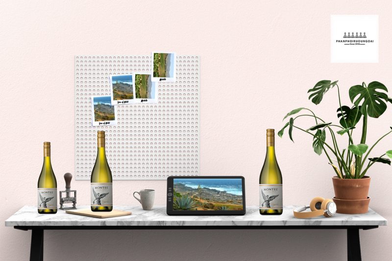 Bàn trang trí và Montes Classic Chardonnay Rượu Vang Montes Classic Series và bàn trang trí