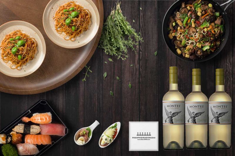 Rượu Vang Montes Classic Series Sauvignon Blanc và đồ ăn Rượu Vang Montes Classic Series Sauvignon Blanc và đồ ăn