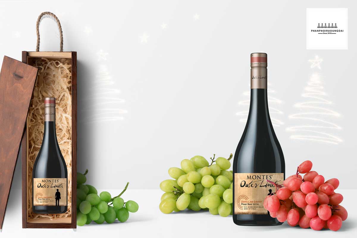 Vang Montes Outer Limits Pinot Noir 2016 Rượu vang Montes Outer Limits Pinot Noir 2016 và hộp quà