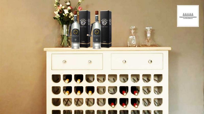 Tủ rượu gia đình và rượu Vodka beluga Gold Line hộp giấy 700 ml Tủ rượu gia đình và rượu Vodka beluga Gold Line hộp giấy 700 ml