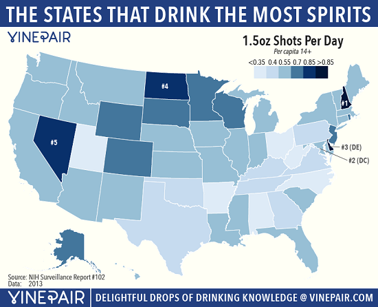 Nơi uống rượu mạnh nhiều nhất ở nước Mỹ