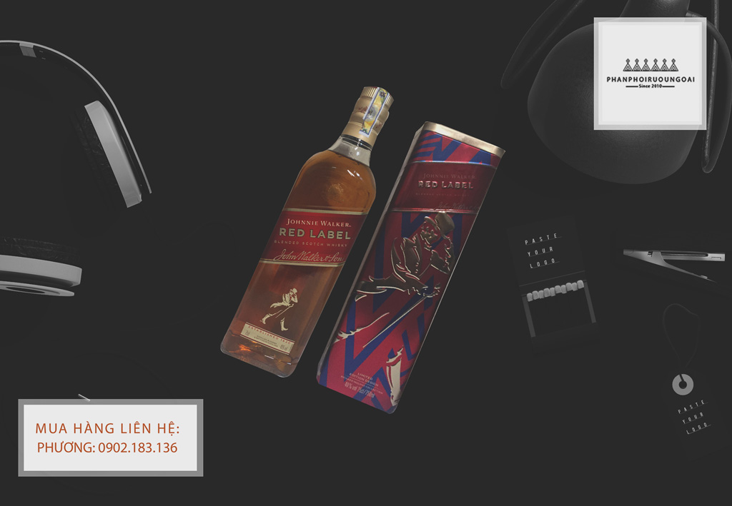 Hộp quà tết rượu Johnnie Walker Red Label 2020 Hộp quà tết rượu Johnnie Walker Red Label 2020 sang trọng