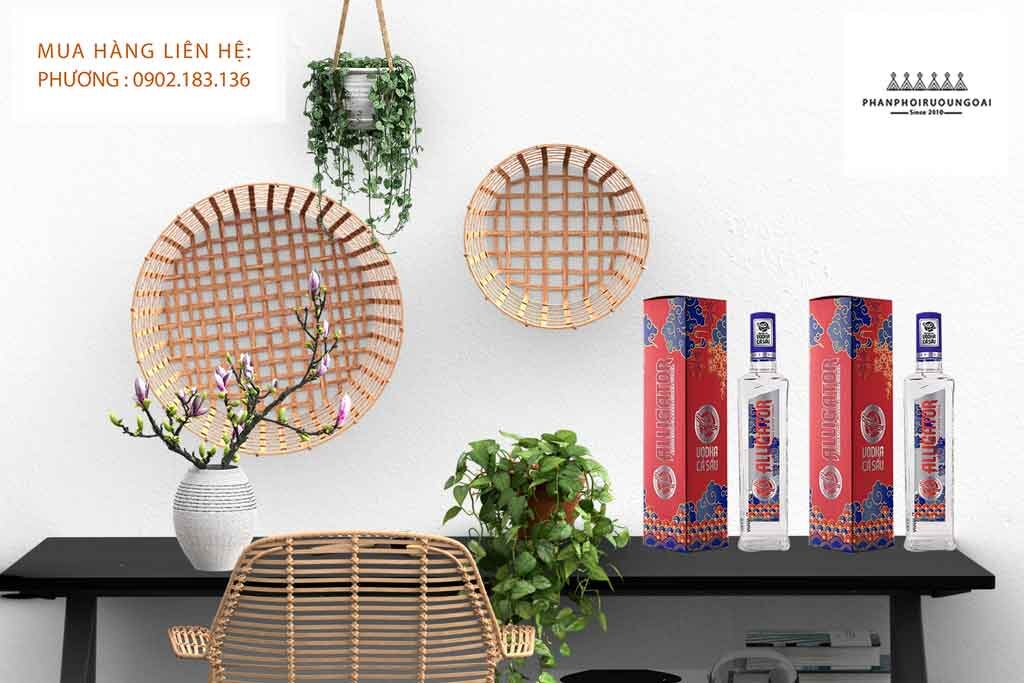 Vodka Cá Sấu Xanh tết 2020  Ảnh rượu Vodka Cá Sấu Xanh tết 2020 cho biếu tặng