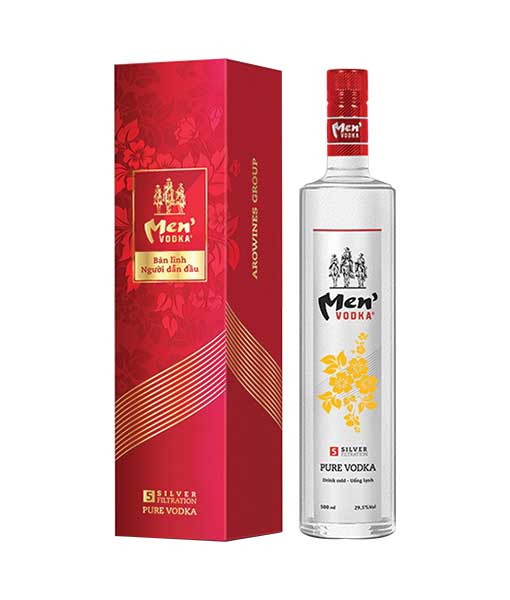Rượu Vodka Men Hoa Mai và hộp giấy tết 2020