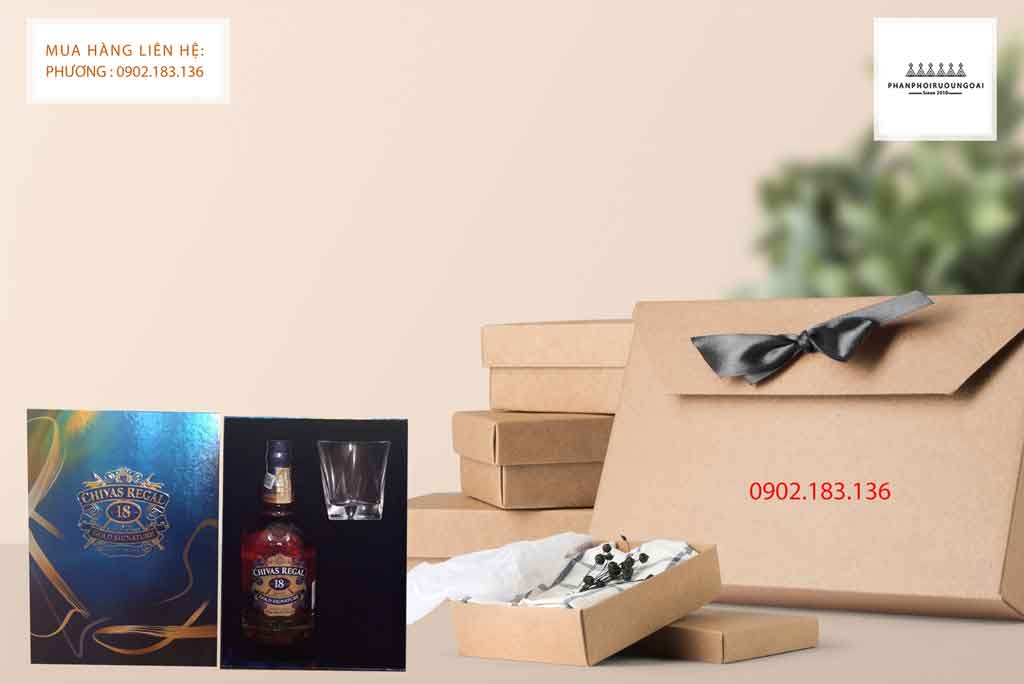 Rượu Chivas 18 hộp quà tết 2020 món quà tết ấm tình thân