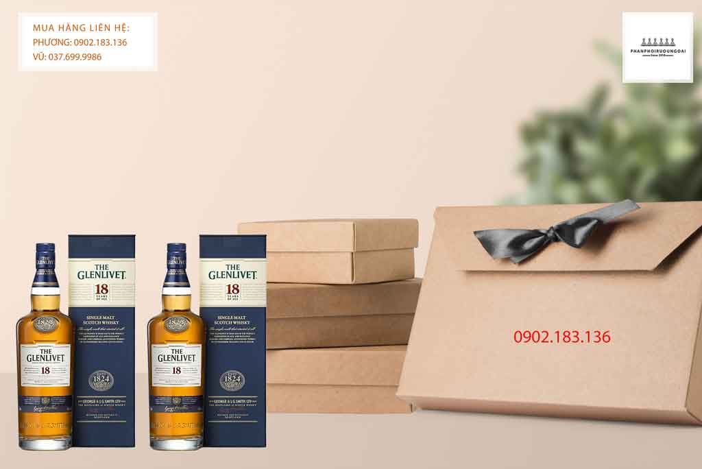 Rượu Glenlivet 18 năm 1 Lít Xách Tay Sân Bay Rượu Glenlivet 18 năm 1 Lít cho biếu tặng