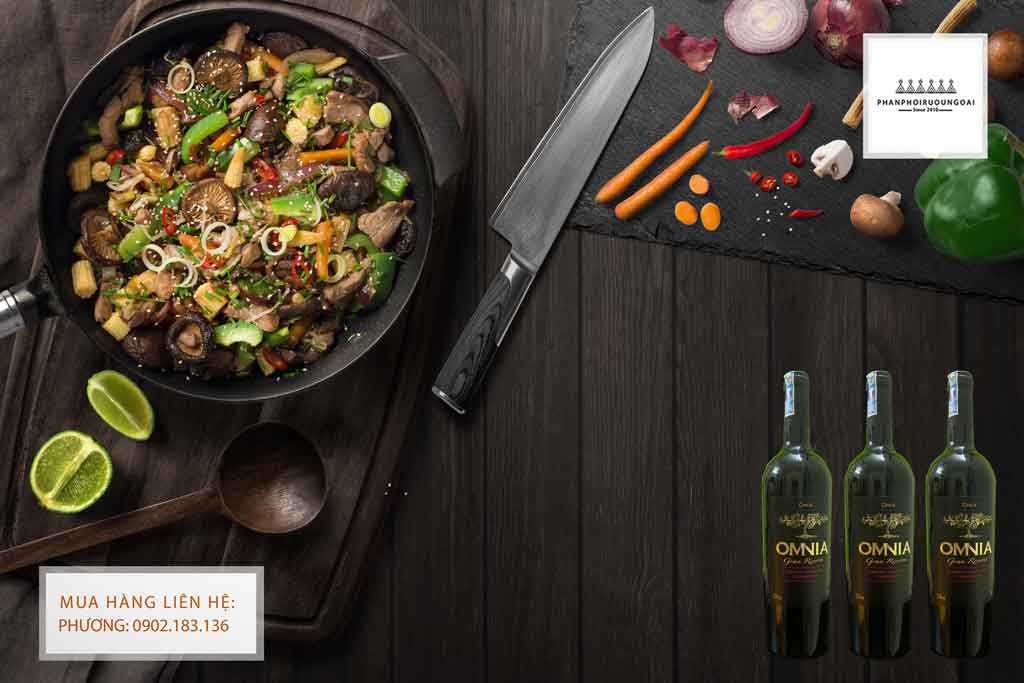 Rượu Vang Chile Omnia Gran Reserva và món ăn Việt Nam 