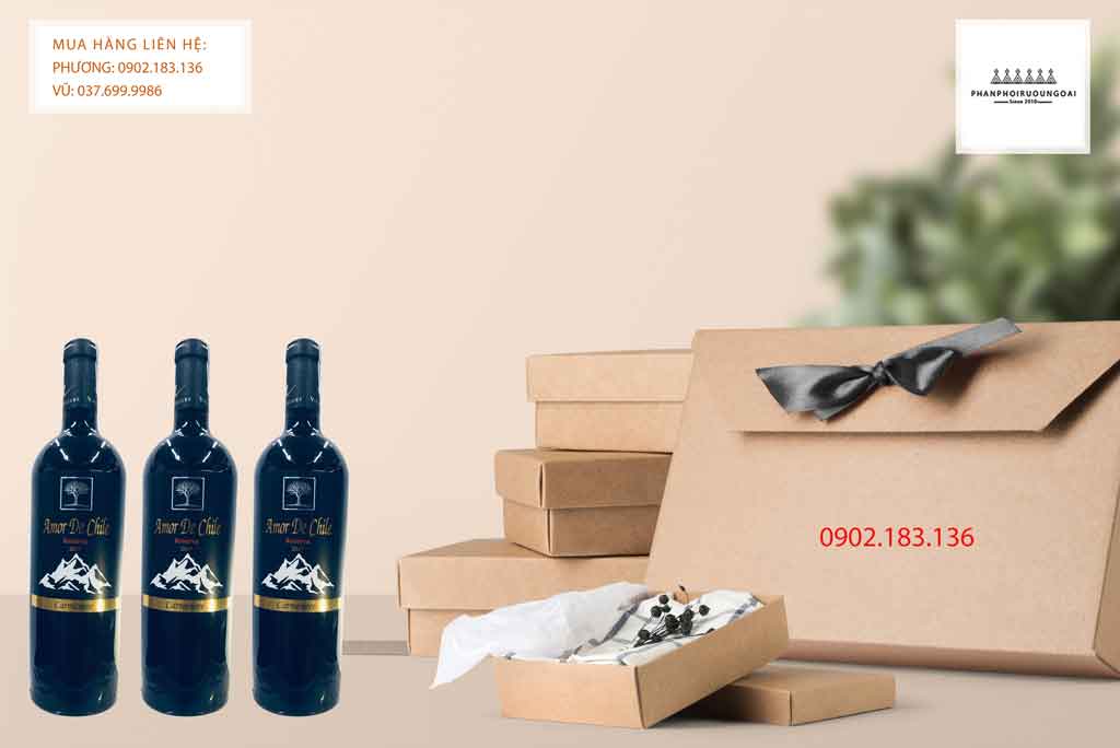 Rượu Vang Chile Amor de Chile Reserva Carmenere phù hợp cho biếu tặng 2020 