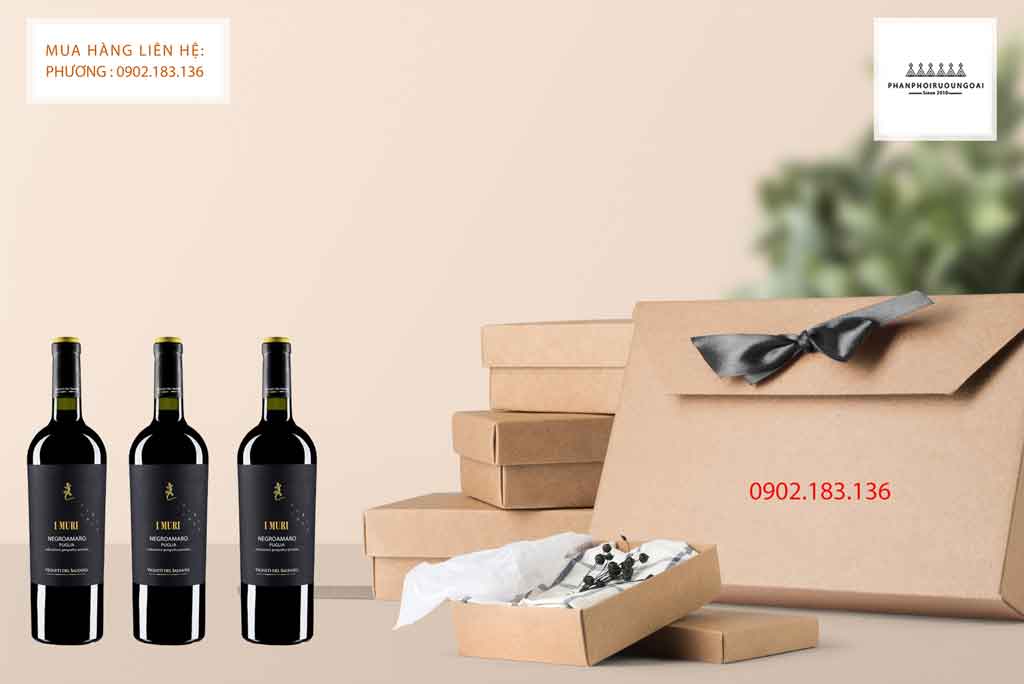 Rượu Vang Ý I Muri Negroamaro phù hợp cho thưởng thức và biếu tặng 2020 