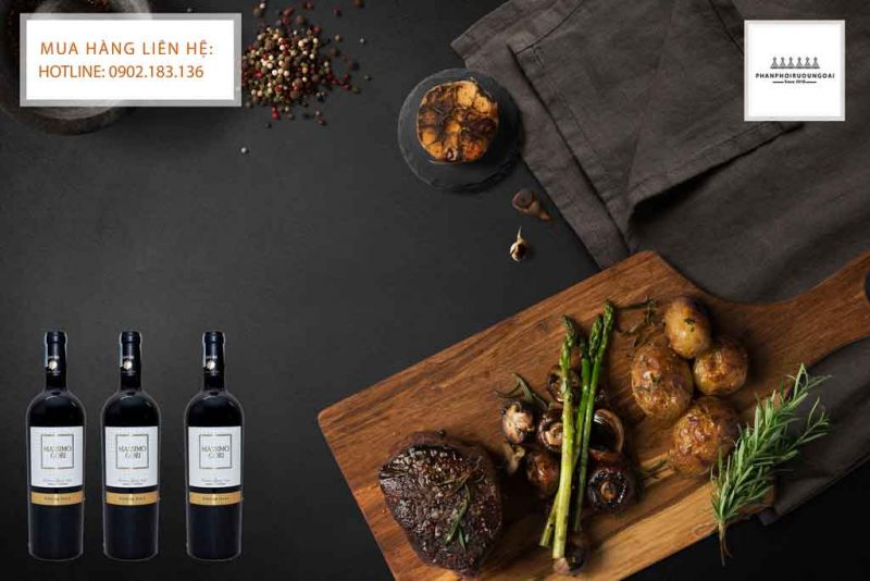 Rượu Vang Ý Massimo Gori và thịt bò bít tết 2020 
