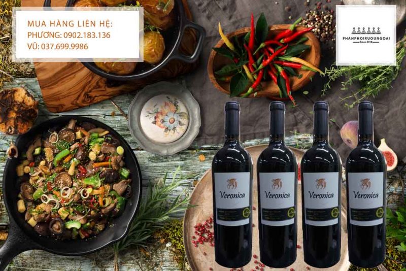 Rượu Vang Ý Veronica và các món ăn Việt Nam Rượu Vang Ý Veronica chát và các món ăn Việt Nam