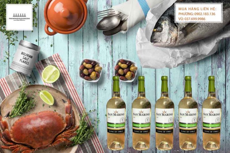 Rượu Vang Chile giá rẻ San Marino Sauvignon Blanc