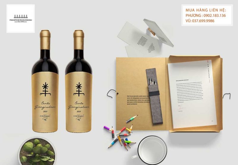 Rượu Vang ý Conte Giangirolamo Gold Edition Ảnh Rượu Vang ý Conte Giangirolamo Gold Edition cho biếu tặng
