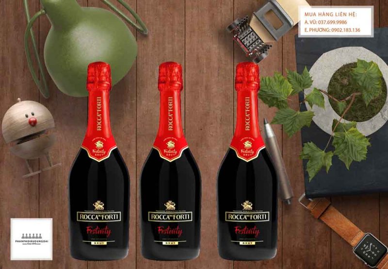 Rượu Vang ý Rocca dei Festivity Brut Ảnh Rượu Vang ý Rocca dei Festivity Brut