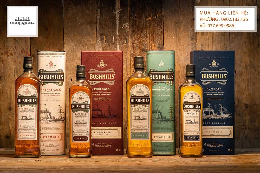 Các loại rượu Bushmills - Irish Whisky 