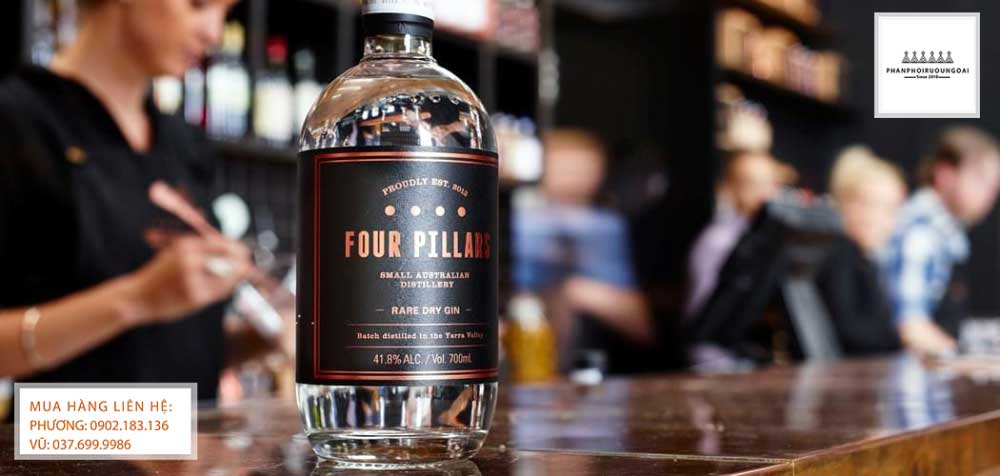 Hình ảnh rượu Four Pillars Rare Dry Gin cho pha chế Cocktails 