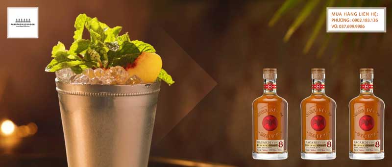 Ly Cocktail được tạo ra từ Rượu Bacardi Reserva Ocho Rare Gold Rum 