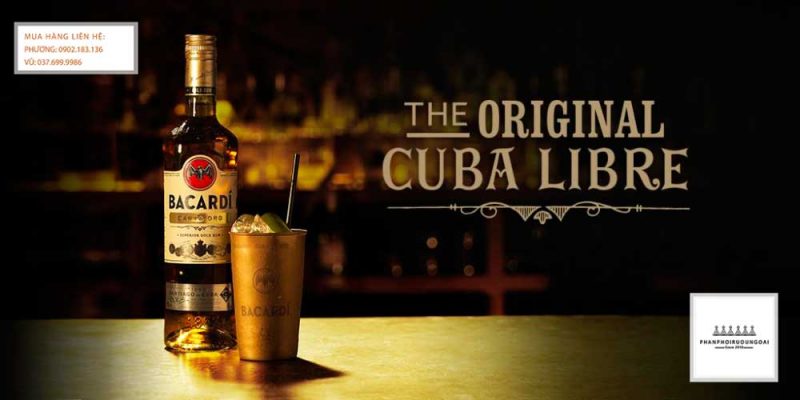 Rượu Bacardi Carta Oro và Cocktail Cuba Libre