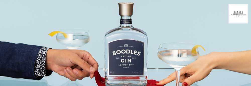 Rượu Boodles London Dry Gin dành cho các loại cocktail phong cách quý tộc 